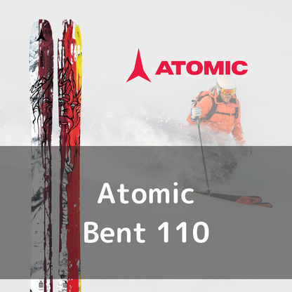 [Ski pole 2 piece set rental] Atomic Bent 110 - 23-24 model (Free Shipping)