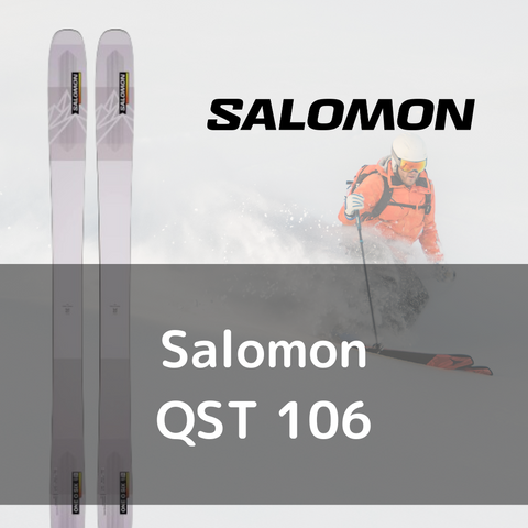 [Ski/pole 2-piece set rental] Salomon QST 106 - 22-23 model (free round trip shipping)